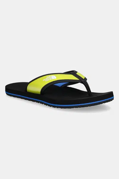 Dětské žabky The North Face BASE CAMP FLIP-FLOP zelená barva, NF00CJ8S7M61