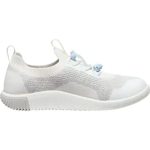 Keen KNX KNIT LACE YOUTH Detské vychádzkové topánky, biela, veľkosť 37