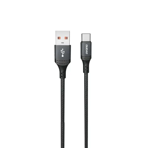 Dudao L3ST kabel USB-A - USB-C, 5A, 3 m, černý
