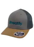 Meatfly kšiltovka MF Logo Trucker Earth | Šedá | Velikost One Size