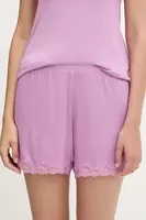 Pyžamové šortky United Colors of Benetton dámské, fialová barva, 3Z123900V