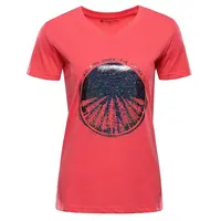 Dámské bavlněné triko alpine pro dorena červená xl