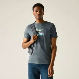 Pánské tričko regatta breezed šedá 3xl