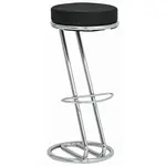 Carryhome BAROVÁ ŽIDLE, černá, barvy chromu