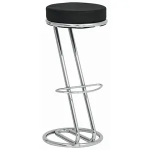 Carryhome BAROVÁ ŽIDLE, černá, barvy chromu