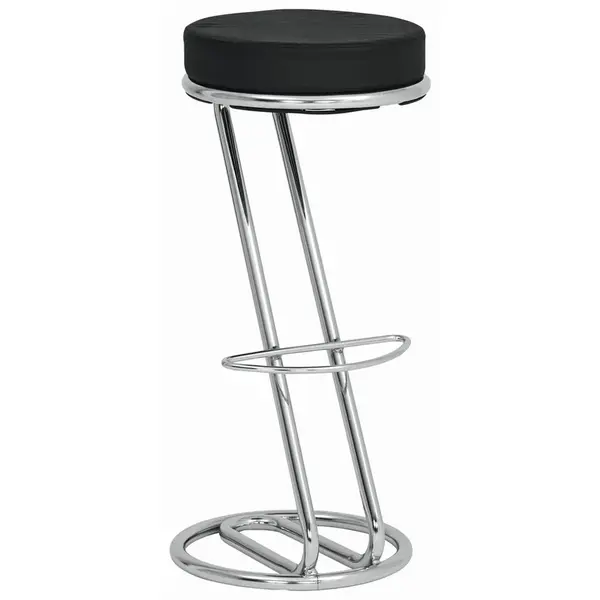 Carryhome BAROVÁ ŽIDLE, černá, barvy chromu