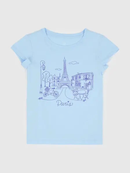 GAP dívčí tričko s potiskem