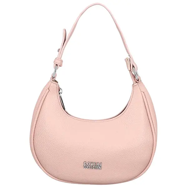 Trendy dámská koženková kabelka na rameno Tricia, růžová