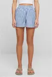Women's striped shorts white/blue