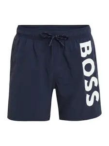 BOSS Plavecké šortky 'Octopus'  námornícka modrá / biela