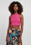 Women's top with cropped ribs light purple