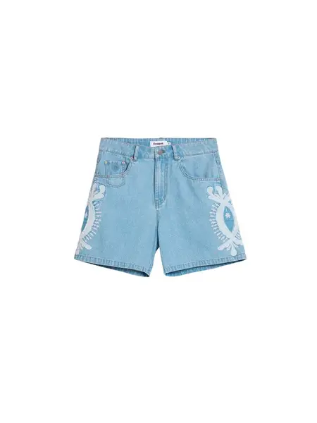 Desigual Džínsy  modrá / biela