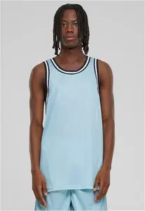 Men's Fishnet Tank Top - Blue