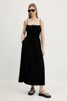 Šaty Abercrombie & Fitch černá barva, maxi, KI159-5569
