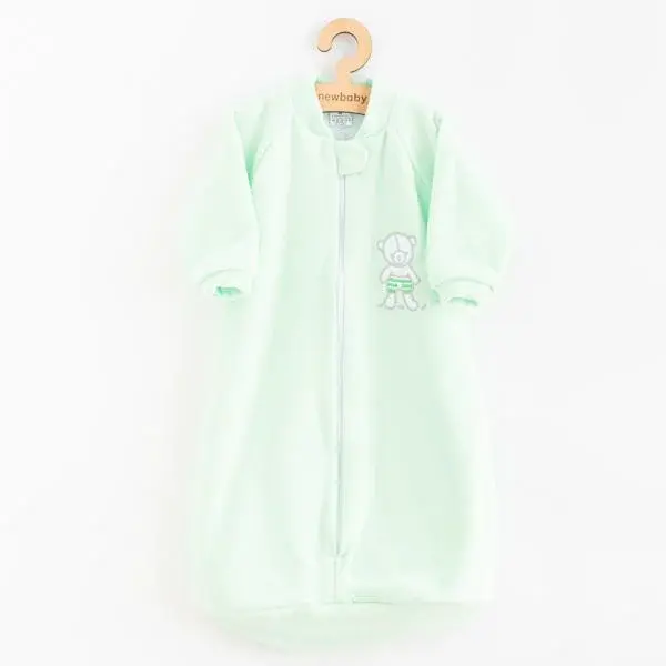 Dětský froté spací pytel New Baby medvídek mátový 80 (9-12m)