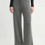 Vlněné tepláky Theory šedá barva, O1111739