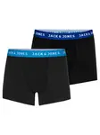 JACK & JONES Boxerky 'Rich'  kráľovská modrá / čierna / biela