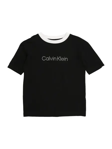 Calvin Klein Jeans Tričko  čierna / biela