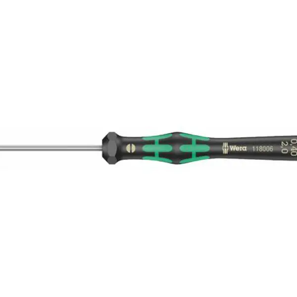 Wera 118006 Šroubovák plochý 0,4x2x60 mm k použití v elektronice Kraftform Micro typ 2035
