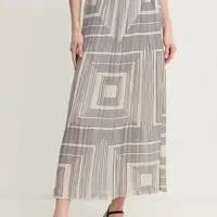 Sukně Marc Aurel béžová barva, midi, áčková, 2200-1013-93383