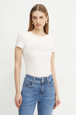 Tričko Guess růžová barva, W5GI04 J1314