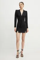Šaty Elisabetta Franchi černá barva, mini, AB70951E2