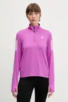 Joggingová mikina adidas Performance Own The Run růžová barva, s potiskem, JV5905
