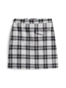 Tommy Jeans Sukňa  čierna / biela