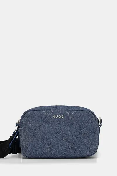 Džínová taška HUGO tmavomodrá barva, 50536050