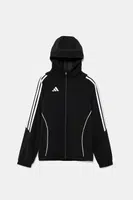 Dětská mikina adidas Performance černá barva, s kapucí, s aplikací, IM8798