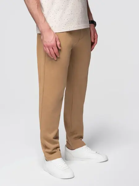Ombre Men's sweatpants with unlined leg - brown