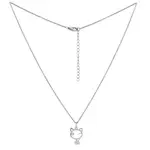 Silvego Stříbrný náhrdelník Kočka Betty se zirkony MW15320P (přívěsek, řetízek)