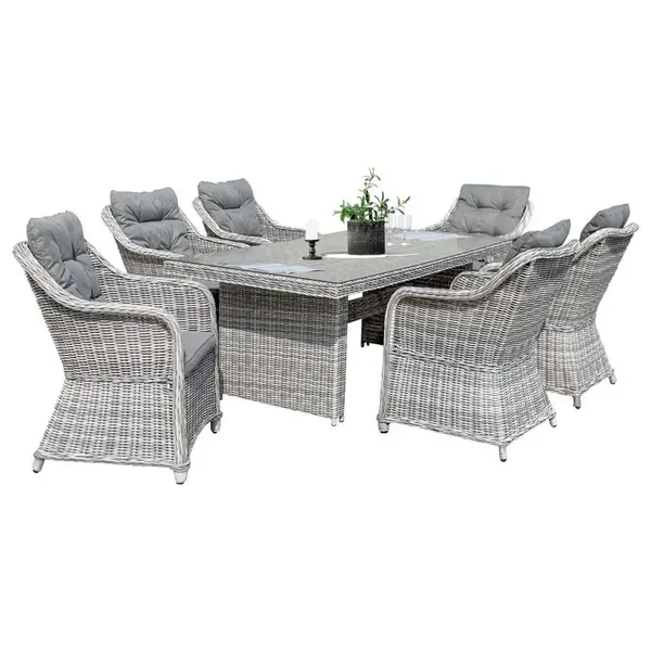 Ambia Garden ZAHRADNÍ JÍDELNÍ SET, kov, plast, sklo, textil