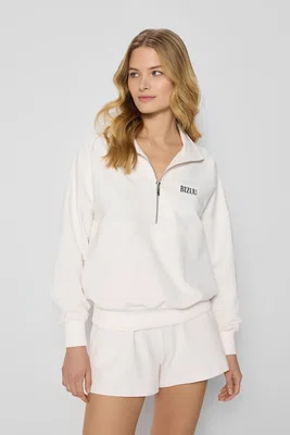 Bavlněné šortky Bizuu ETHIES dámské, béžová barva, high waist, ETHIES CREAM