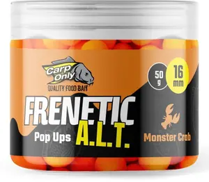 Carp only plovoucí boilies frenetic a.l.t. hi-visual pop ups 16 mm 50 g - monster crab
