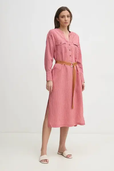 Šaty La Petite Française REDA růžová barva, mini, REDA