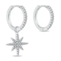 Brilio Silver Stříbrné asymetrické náušnice se zirkony EA529W