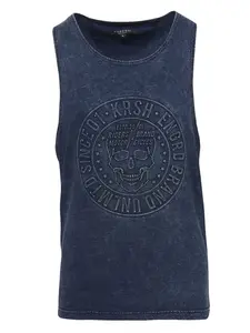 KOROSHI Tričko  indigo