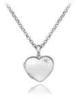 Hot Diamonds Stříbrný náhrdelník Hot Diamonds Memoirs Heart Locket DP495 (řetízek, přívěsek)