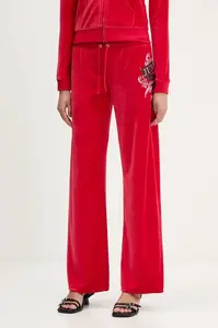 Velurové teplákové kalhoty Juicy Couture Wrap You Up