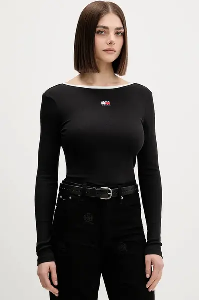 Tommy Jeans Tričko s dlouhým rukávem Tommy Jeans