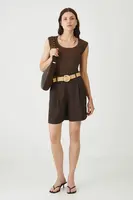 Kraťasy Medicine dámské, hnědá barva, high waist