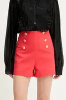 Kraťasy Answear.LAB dámské, červená barva, high waist