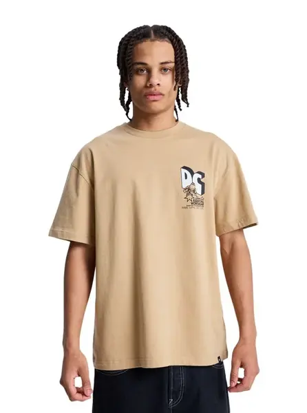Dc shoes pánské tričko Anodized Hss Incense | Béžová | Velikost L