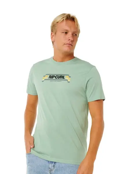 Rip curl pánské tričko Yo Mumma Aloe | Zelená | Velikost L | 100% bavlna