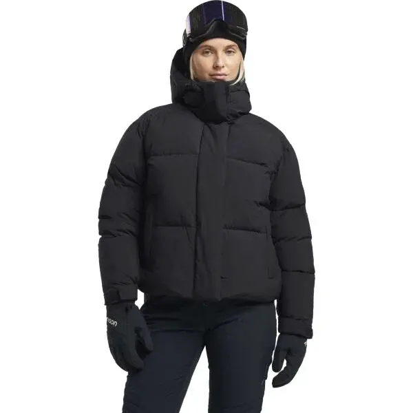 TENSON MOON JACKET Dámská módní lyžařská bunda, černá, velikost