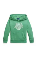 Mikina Polo Ralph Lauren zelená barva, s kapucí, s potiskem, 322971334001