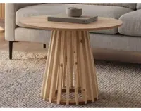 Kulatý konferenční stolek Siluet, světlý jasan