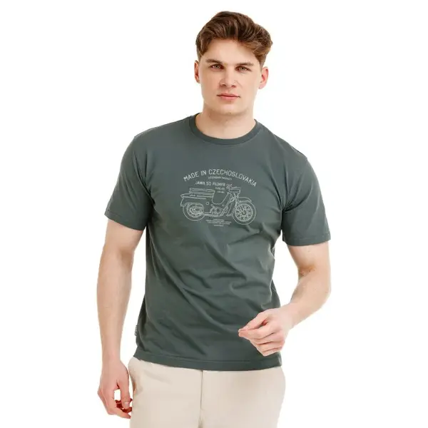 Bushman Pánské tričko Legend Jawa 20, tmavě zelené XXL