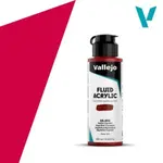 Akrylová barva Vallejo Fluid 100ml – 402 Naphthol Crimson